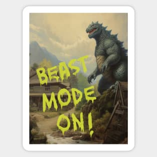 Beast Mode On! Sticker